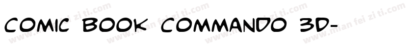 Comic Book Commando 3D字体转换